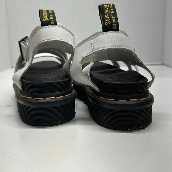 Dr Doc Martens Blaire Hydro Leather Strap Fisherman Sandals White Leather Size 6 - Picture 5 of 9